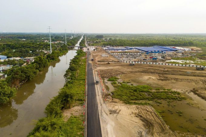 Phối cảnh tổng thể Khu đô thị Đại học Quốc tế với hệ thống công viên xanh